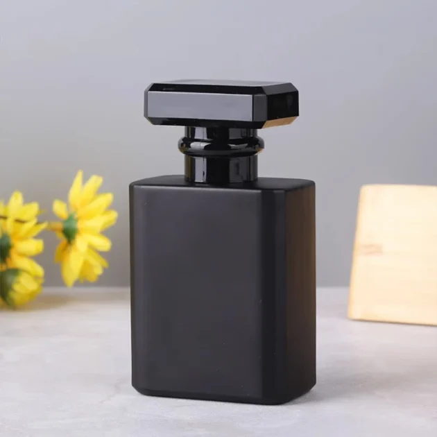 30ml 50ml Glass Perfume Bottle Transparent Black Mist Spray Bottle Empty Perfume Vial Cosmetic Container for Travel - Image 4